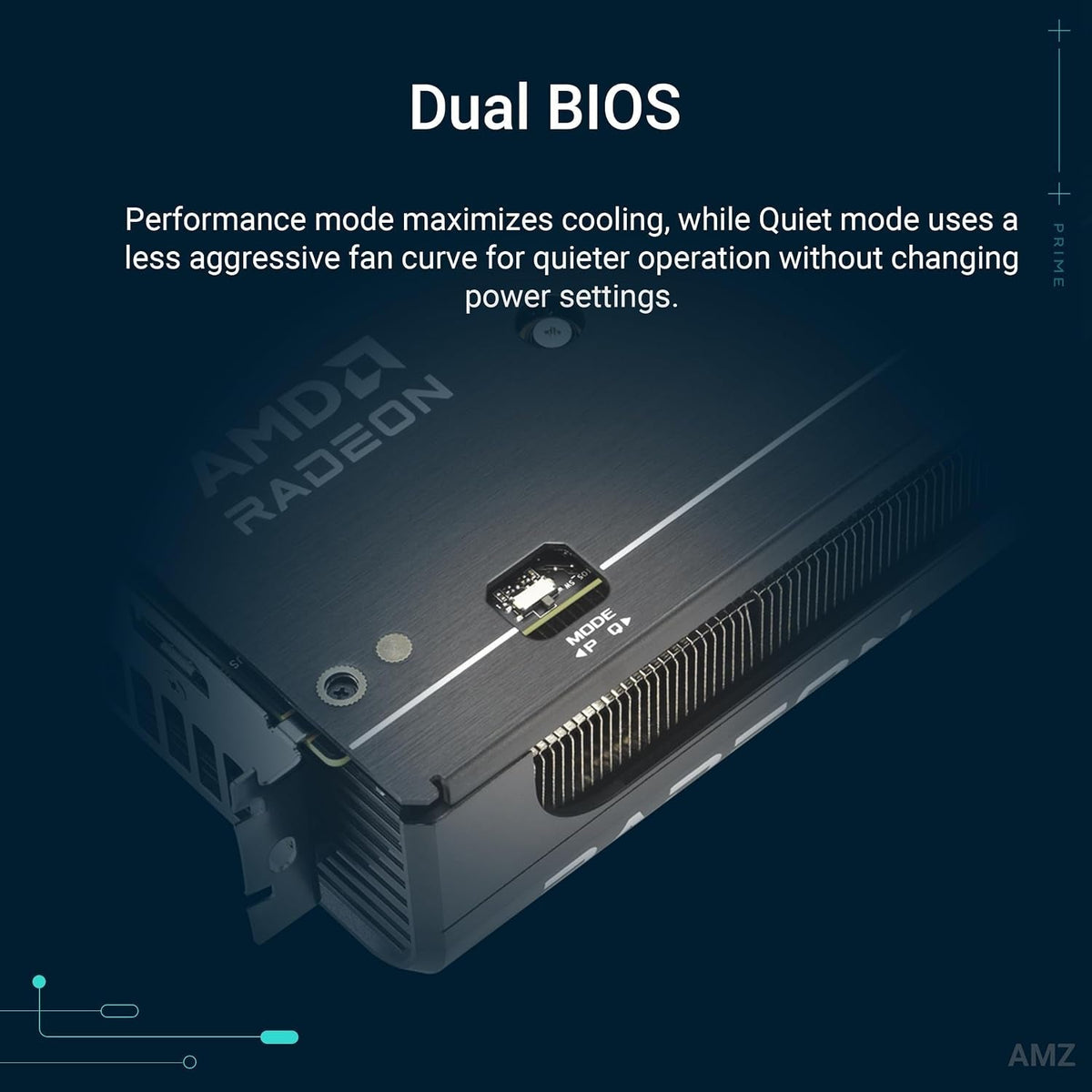 ASUS Prime Radeon RX 9060 XT OC Edition Graphics Card - 16GB GDDR6 with Axial-Tech Fans & Dual BIOS - PRIME-RX9060XT-O16G
