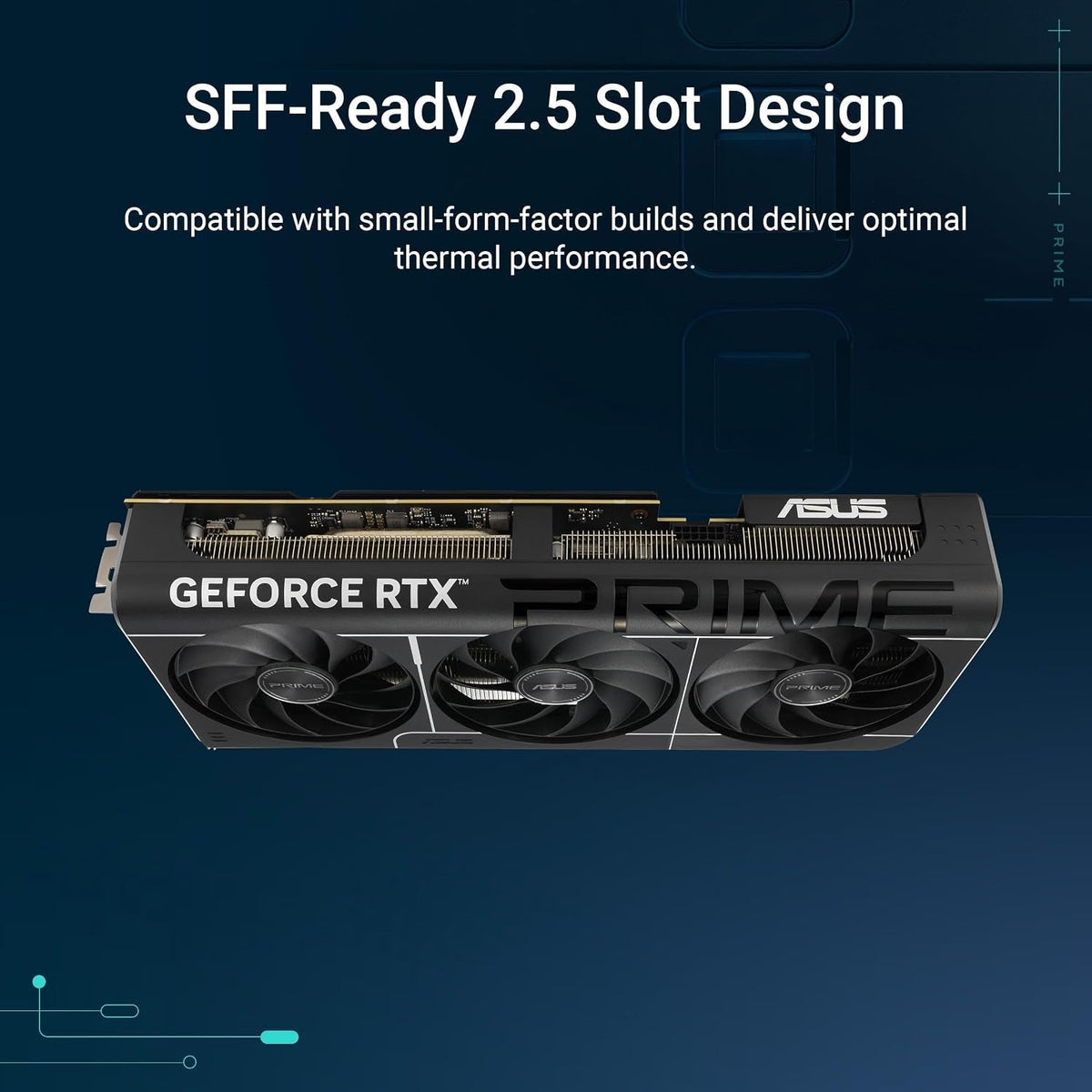 ASUS Prime GeForce RTX 5080 OC Edition Graphics Card - 16GB GDDR7 with SFF-Ready Design, Vapor Chamber & Axial-Tech Fans - PRIME-RTX5080-O16G