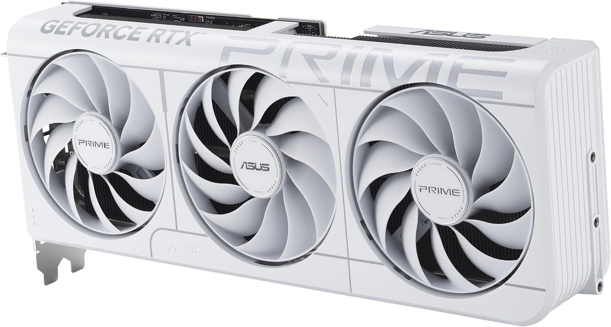 ASUS Prime GeForce RTX 5070 White OC Edition Graphics Card - 12GB GDDR7 with SFF-Ready Design & Axial-Tech Fans - PRIME-RTX5070-O12G-WHITE