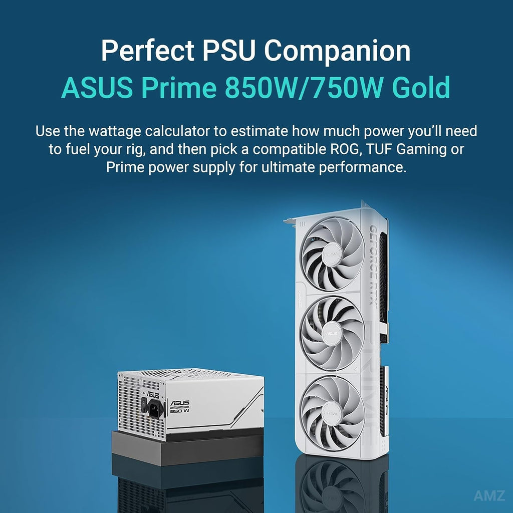 ASUS Prime GeForce RTX 5070 White OC Edition Graphics Card - 12GB GDDR7 with SFF-Ready Design & Axial-Tech Fans - PRIME-RTX5070-O12G-WHITE