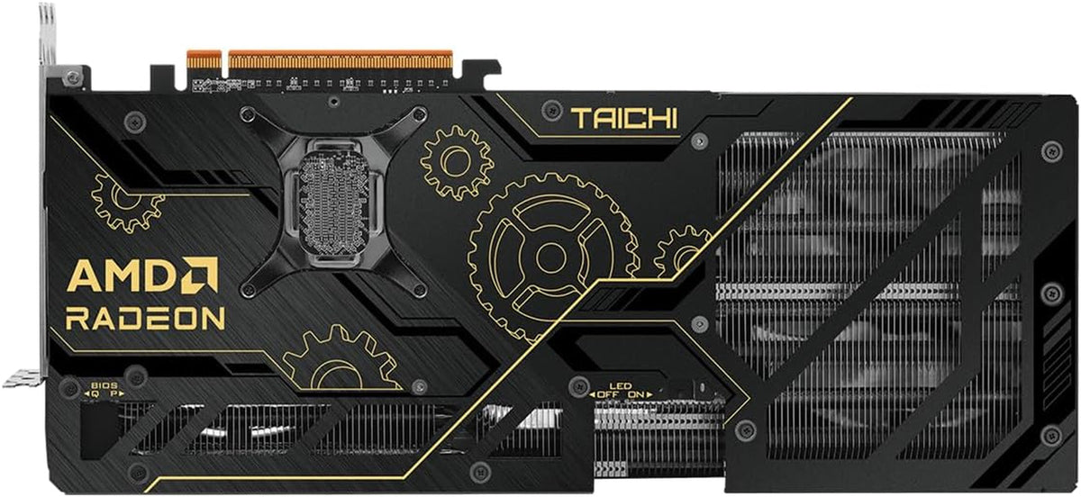 ASRock Radeon RX 9070 XT Taichi 16GB OC Graphics Card - RDNA 4, 3100MHz Boost, 16GB GDDR6, Taichi 3X Cooling, Dual BIOS - RX9070XT TC 16GO