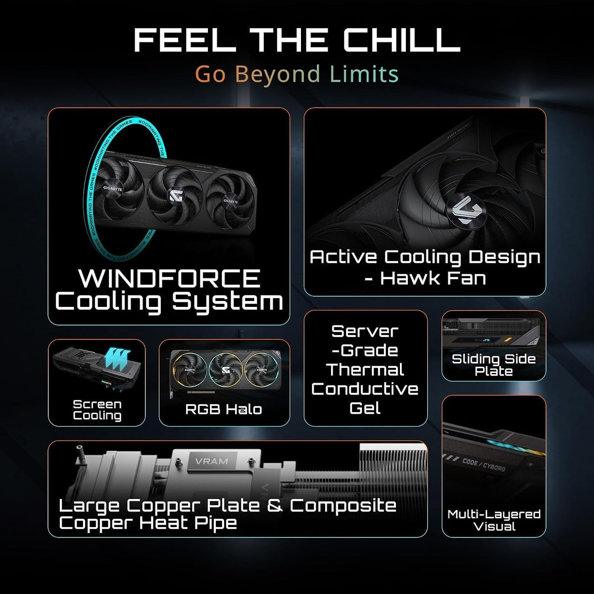 GIGABYTE Gaming Radeon RX 9070 GRE 12GB GDDR6 Graphics Card - WINDFORCE Cooling with Hawk Fan & Dual BIOS - GV-R907GREGAMING OC-12GD