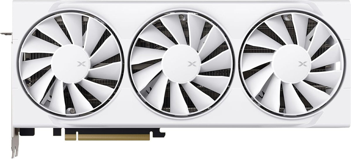 XFX Swift AMD Radeon RX 9070 XT White Triple Fan Gaming Edition Graphics Card - 16GB GDDR6 with RDNA 4 & 2970 MHz Boost - RX-97TSWF3W9