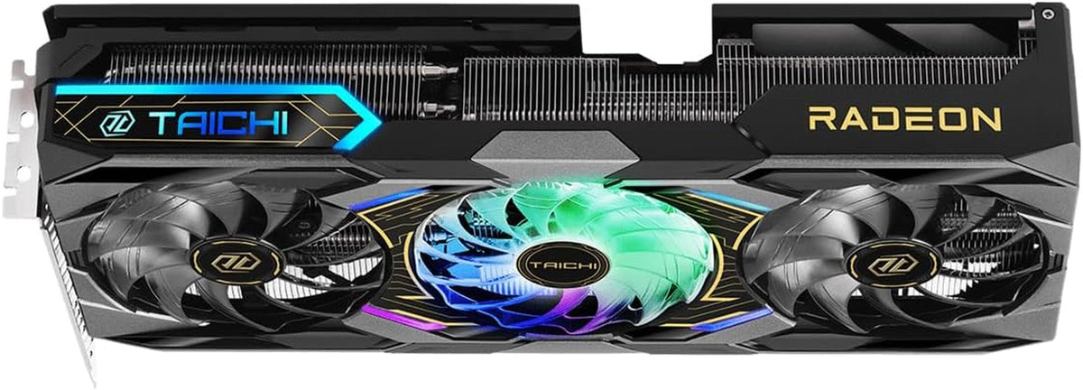 ASRock Radeon RX 9070 XT Taichi 16GB OC Graphics Card - RDNA 4, 3100MHz Boost, 16GB GDDR6, Taichi 3X Cooling, Dual BIOS - RX9070XT TC 16GO