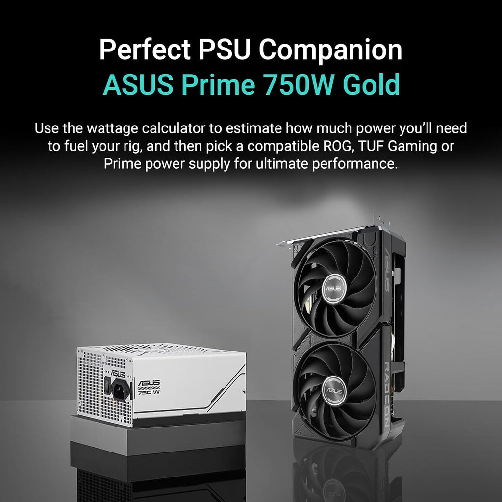 ASUS Dual Radeon RX 9060 XT 16GB GDDR6 Gaming Graphics Card - 16GB GDDR6 with Axial-Tech Fans & Dual BIOS - DUAL-RX9060XT-16G