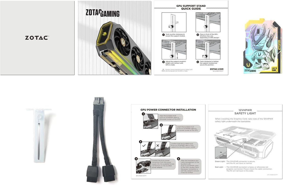 ZOTAC Gaming GeForce RTX 5070 AMP White Edition Graphics Card - 12GB GDDR7 with IceStorm 2.0 Cooling & Spectra RGB - ZT-B50700FQ-10A