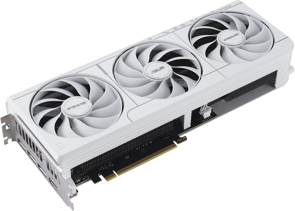 ASUS Prime GeForce RTX 5070 White OC Edition Graphics Card - 12GB GDDR7 with SFF-Ready Design & Axial-Tech Fans - PRIME-RTX5070-O12G-WHITE