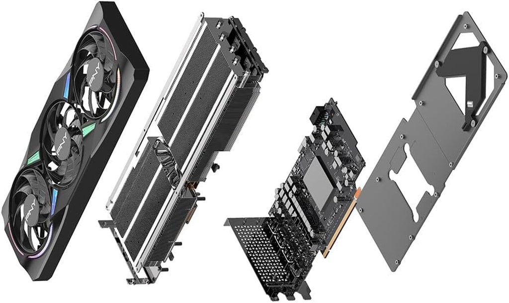 PNY NVIDIA GeForce RTX 5070 Ti Epic-X RGB OC Triple-Fan Graphics Card - 16GB GDDR7 with Vapor Chamber Cooling - VCG5070T16TFXXPB1-O