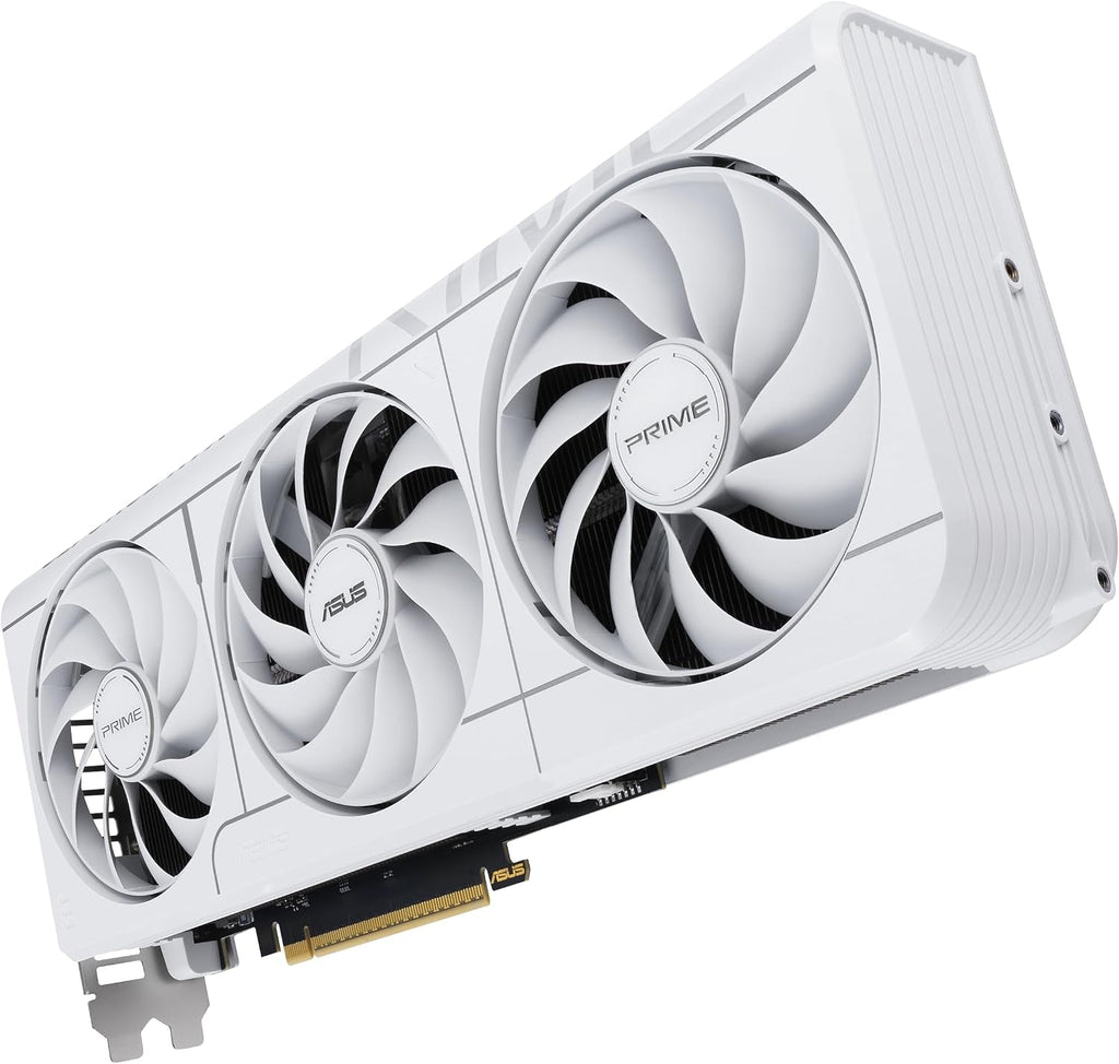 ASUS Prime GeForce RTX 5070 White OC Edition Graphics Card - 12GB GDDR7 with SFF-Ready Design & Axial-Tech Fans - PRIME-RTX5070-O12G-WHITE