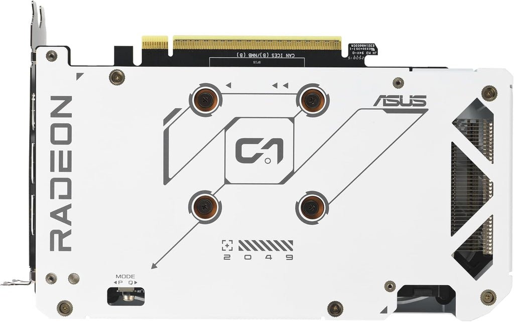 ASUS Dual Radeon RX 9060 XT White Edition Graphics Card - 16GB GDDR6 with Axial-Tech Fans & Dual BIOS - DUAL-RX9060XT-16G-WHITE