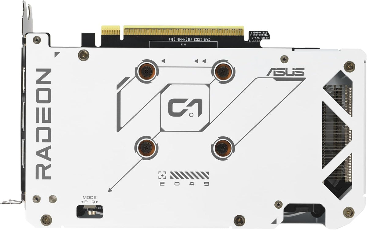 ASUS Dual Radeon RX 9060 XT White Edition Graphics Card - 16GB GDDR6 with Axial-Tech Fans & Dual BIOS - DUAL-RX9060XT-16G-WHITE