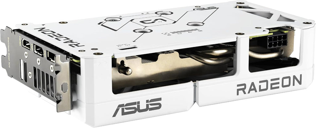 ASUS Dual Radeon RX 9060 XT White Edition Graphics Card - 16GB GDDR6 with Axial-Tech Fans & Dual BIOS - DUAL-RX9060XT-16G-WHITE