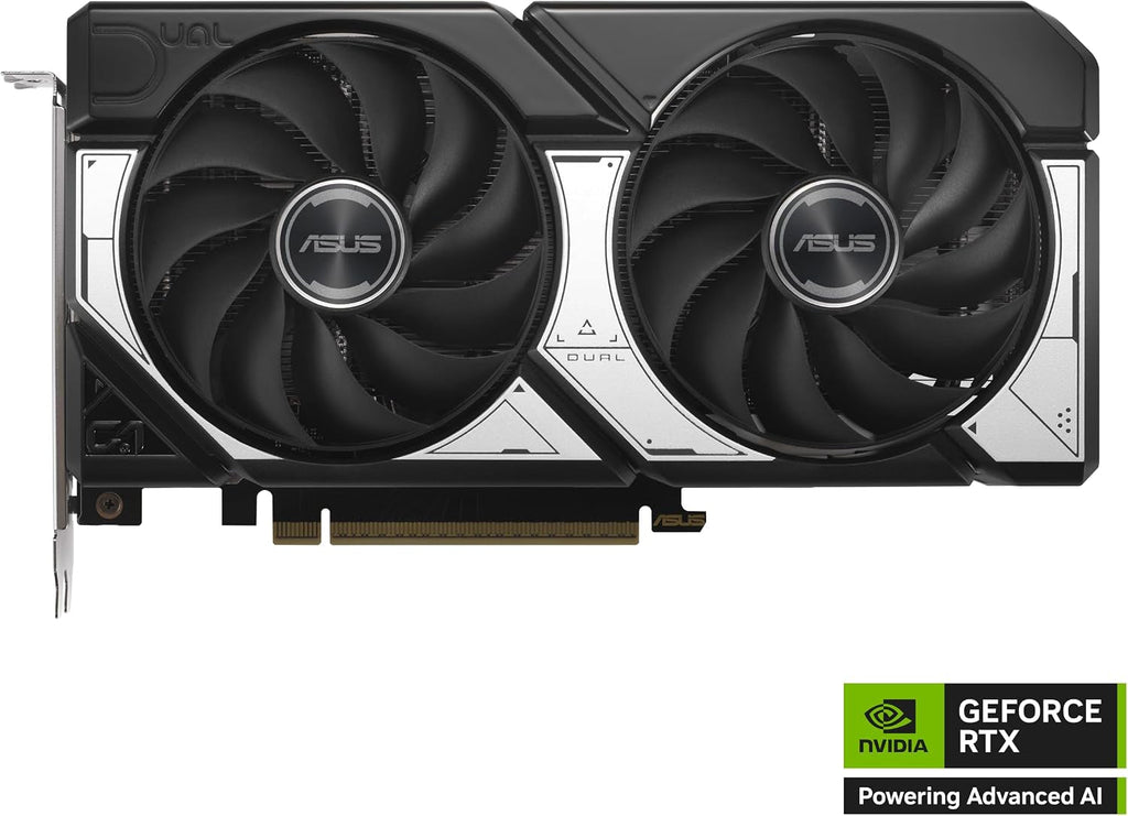 ASUS Dual GeForce RTX 5060 Ti 8GB GDDR7 OC Edition Graphics Card - 8GB GDDR7 with Axial-Tech Fans & Dual BIOS - DUAL-RTX5060TI-O8G