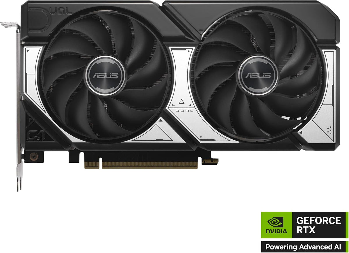 ASUS Dual GeForce RTX 5060 Ti 8GB GDDR7 OC Edition Graphics Card - 8GB GDDR7 with Axial-Tech Fans & Dual BIOS - DUAL-RTX5060TI-O8G