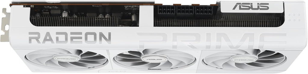 ASUS Prime Radeon RX 9070 XT White OC Edition Graphics Card - 16GB GDDR6 with Axial-Tech Fans & Dual BIOS - RX9070XT-O16G-WHITE
