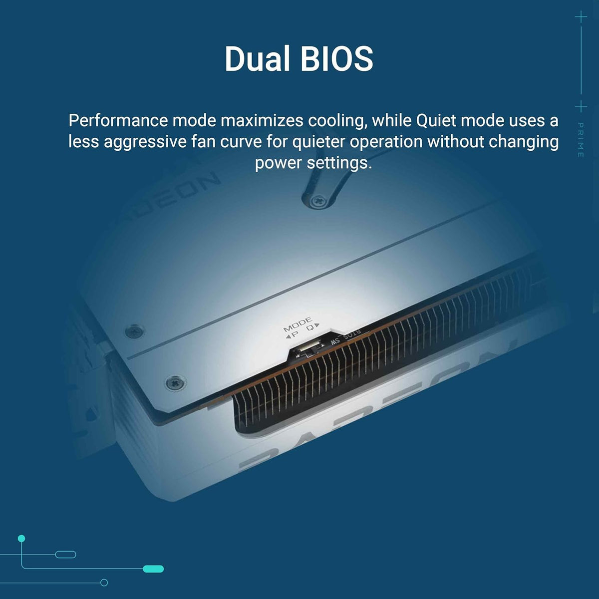 ASUS Prime Radeon RX 9070 XT White OC Edition Graphics Card - 16GB GDDR6 with Axial-Tech Fans & Dual BIOS - RX9070XT-O16G-WHITE