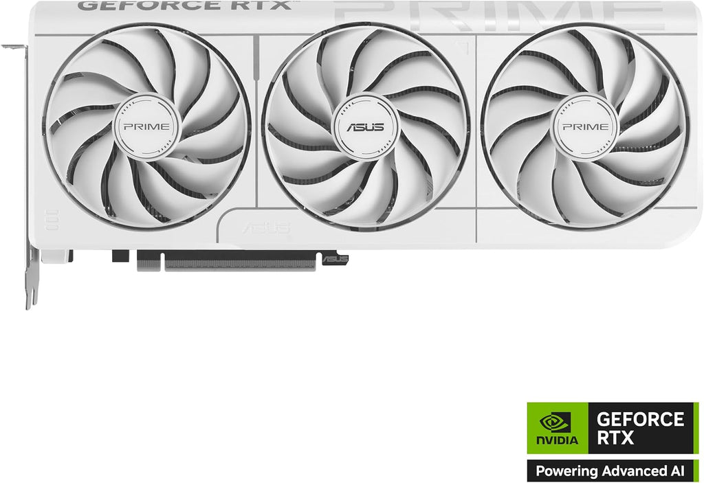 ASUS Prime GeForce RTX 5070 White OC Edition Graphics Card - 12GB GDDR7 with SFF-Ready Design & Axial-Tech Fans - PRIME-RTX5070-O12G-WHITE