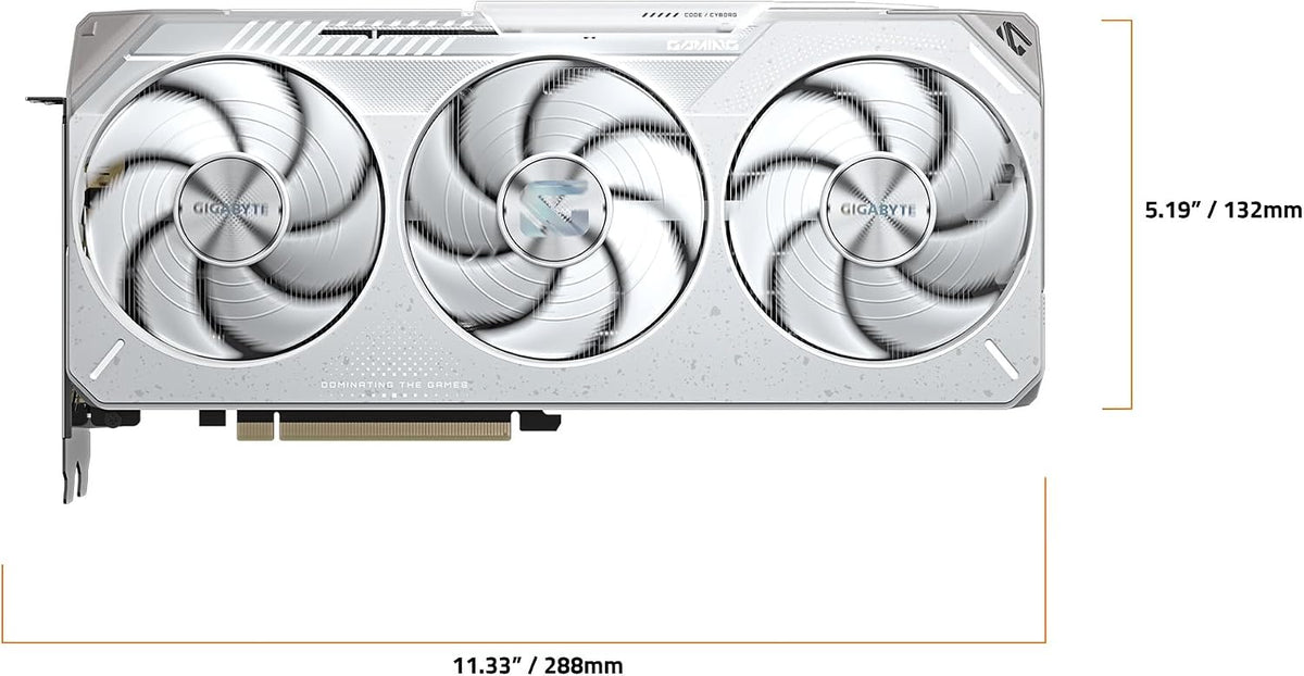 GIGABYTE Radeon RX 9070 XT Gaming OC ICE 16G Graphics Card - 16GB GDDR6, WINDFORCE Cooling, Dual BIOS - GV-R907XGAMINGOCICE-16GD