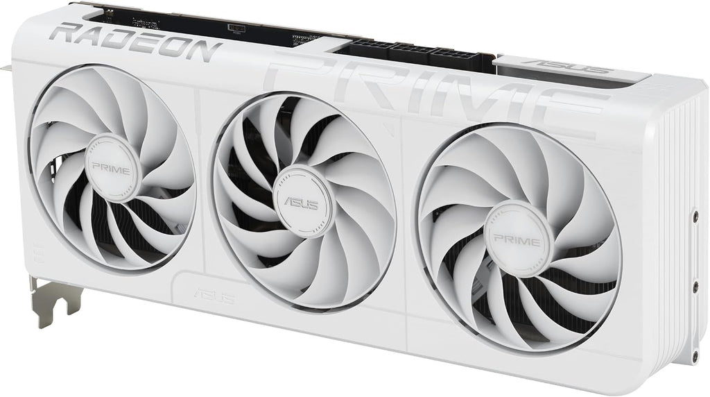 ASUS Prime Radeon RX 9070 XT White OC Edition Graphics Card - 16GB GDDR6 with Axial-Tech Fans & Dual BIOS - RX9070XT-O16G-WHITE