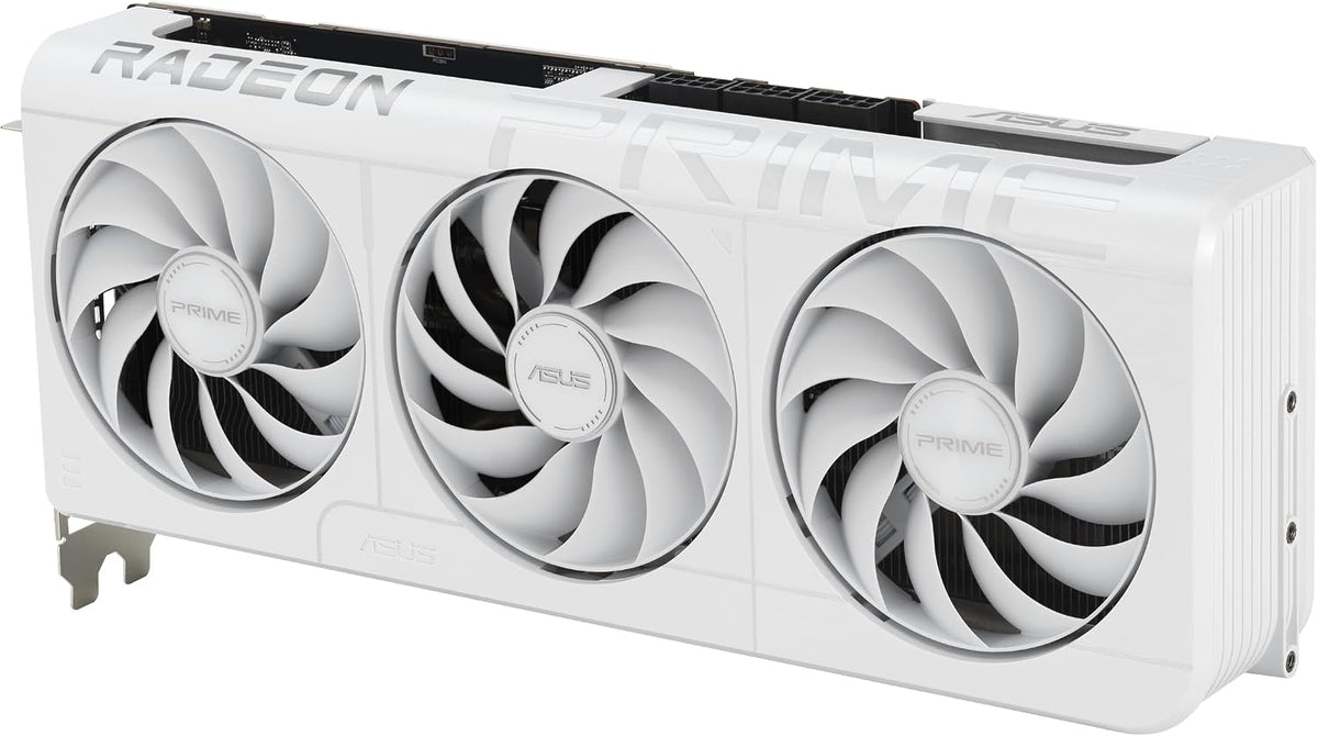 ASUS Prime Radeon RX 9070 XT White OC Edition Graphics Card - 16GB GDDR6 with Axial-Tech Fans & Dual BIOS - RX9070XT-O16G-WHITE
