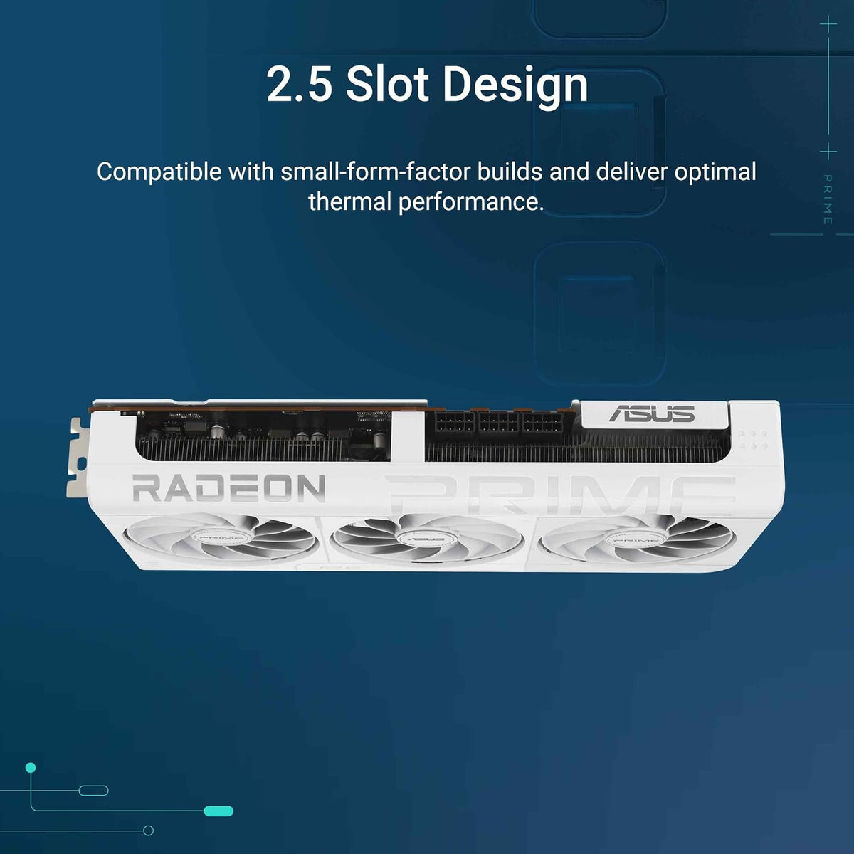 ASUS Prime Radeon RX 9070 XT White OC Edition Graphics Card - 16GB GDDR6 with Axial-Tech Fans & Dual BIOS - RX9070XT-O16G-WHITE