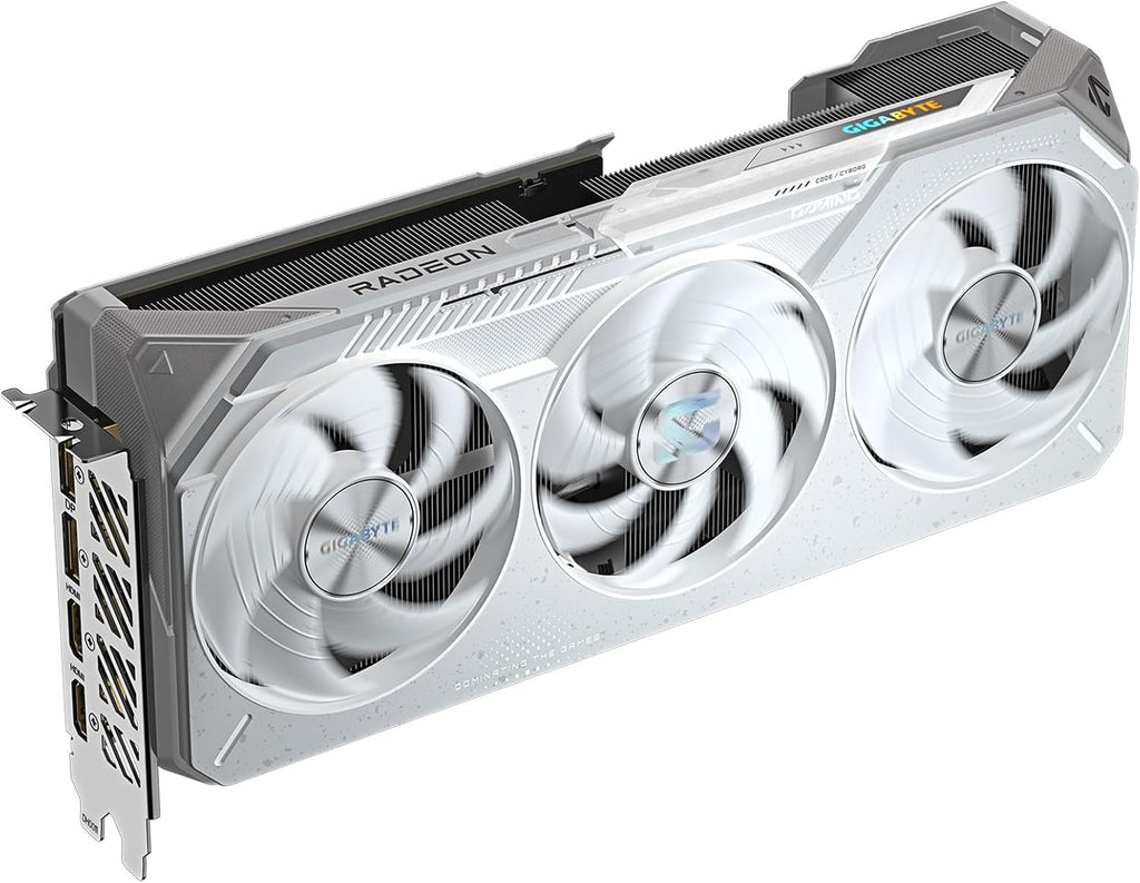 GIGABYTE Radeon RX 9070 XT Gaming OC ICE 16G Graphics Card - 16GB GDDR6, WINDFORCE Cooling, Dual BIOS - GV-R907XGAMINGOCICE-16GD