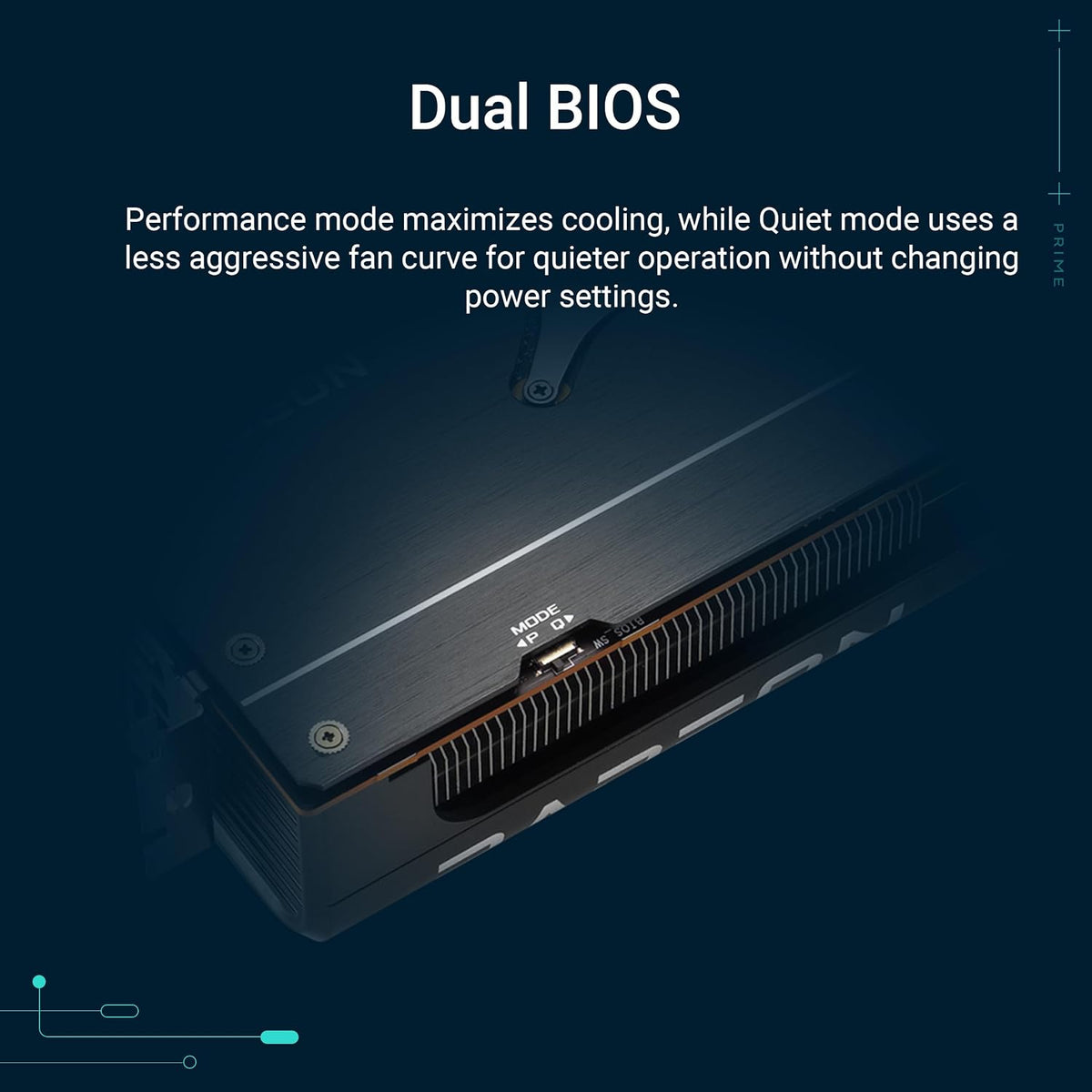 ASUS Prime Radeon RX 9070 XT OC Edition Graphics Card - 16GB GDDR6 with Axial-Tech Fans & Dual BIOS - PRIME-RX9070XT-O16G