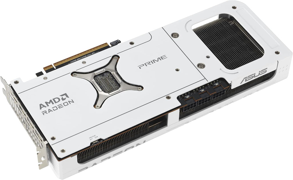 ASUS Prime Radeon RX 9070 XT White OC Edition Graphics Card - 16GB GDDR6 with Axial-Tech Fans & Dual BIOS - RX9070XT-O16G-WHITE