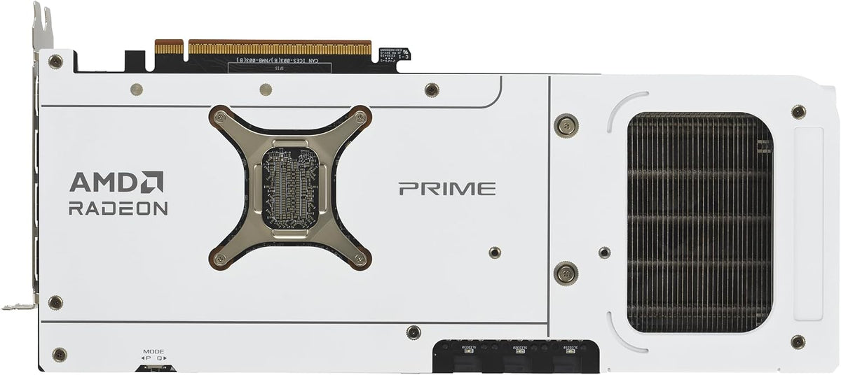 ASUS Prime Radeon RX 9070 XT White OC Edition Graphics Card - 16GB GDDR6 with Axial-Tech Fans & Dual BIOS - RX9070XT-O16G-WHITE