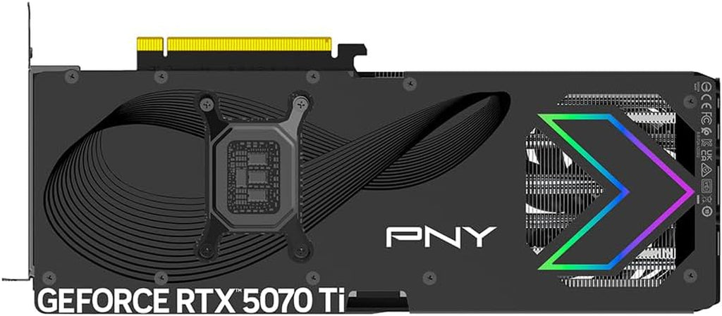 PNY NVIDIA GeForce RTX 5070 Ti Epic-X RGB OC Triple-Fan Graphics Card - 16GB GDDR7 with Vapor Chamber Cooling - VCG5070T16TFXXPB1-O
