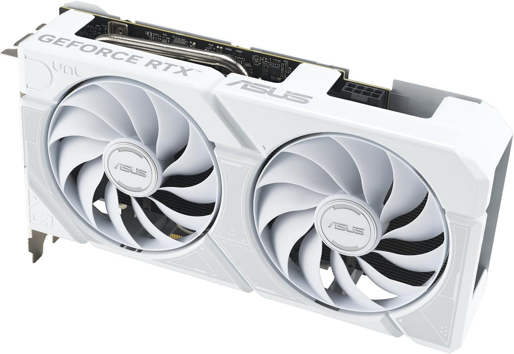 ASUS Dual GeForce RTX 5060 Ti 16GB GDDR7 White OC Edition Graphics Card - 16GB GDDR7 with Axial-Tech Fans & Dual BIOS - DUAL-RTX5060TI-O16G-WHITE