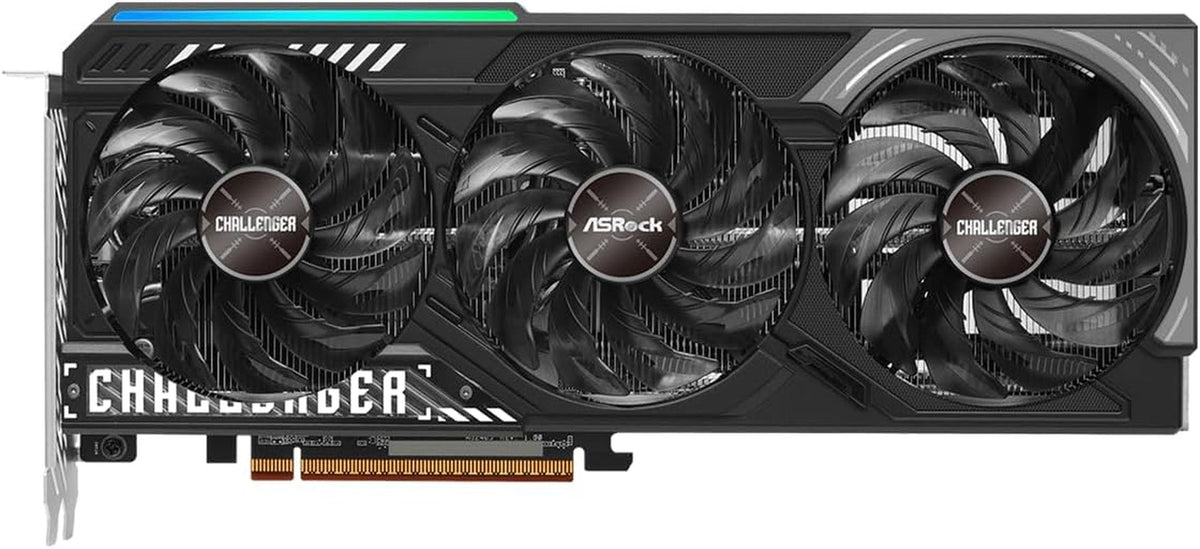 ASRock Radeon RX 9070 Challenger 16GB OC Graphics Card - RDNA 4, 2520MHz Boost, 16GB GDDR6, Triple Fan - RX9070 CL 16G