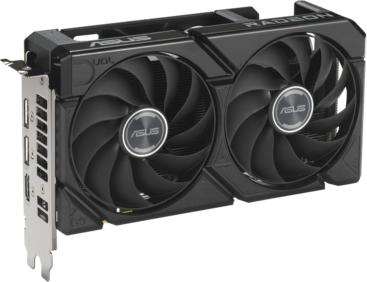 ASUS Dual Radeon RX 9060 XT 16GB GDDR6 Gaming Graphics Card - 16GB GDDR6 with Axial-Tech Fans & Dual BIOS - DUAL-RX9060XT-16G