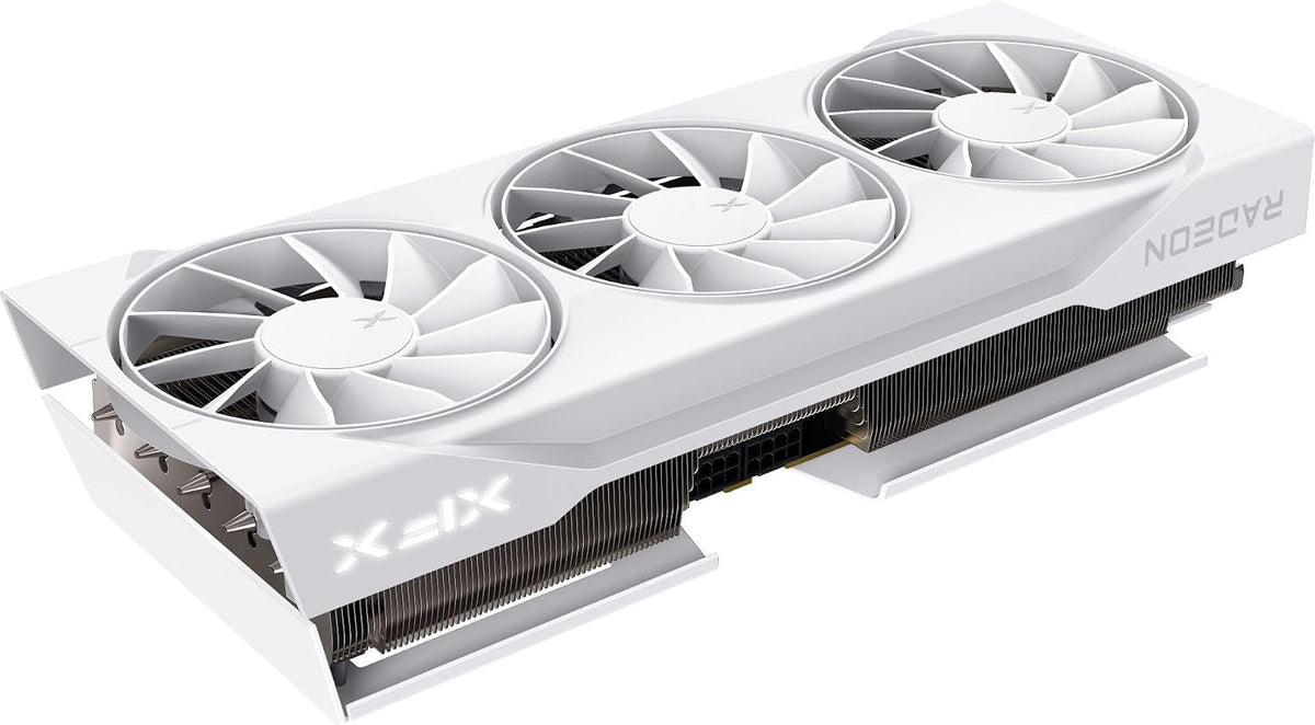 XFX Swift AMD Radeon RX 9070 XT White Triple Fan Gaming Edition Graphics Card - 16GB GDDR6 with RDNA 4 & 2970 MHz Boost - RX-97TSWF3W9