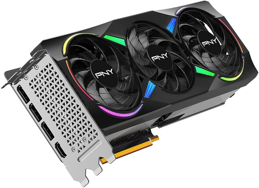 PNY NVIDIA GeForce RTX 5070 Ti Epic-X RGB OC Triple-Fan Graphics Card - 16GB GDDR7 with Vapor Chamber Cooling - VCG5070T16TFXXPB1-O