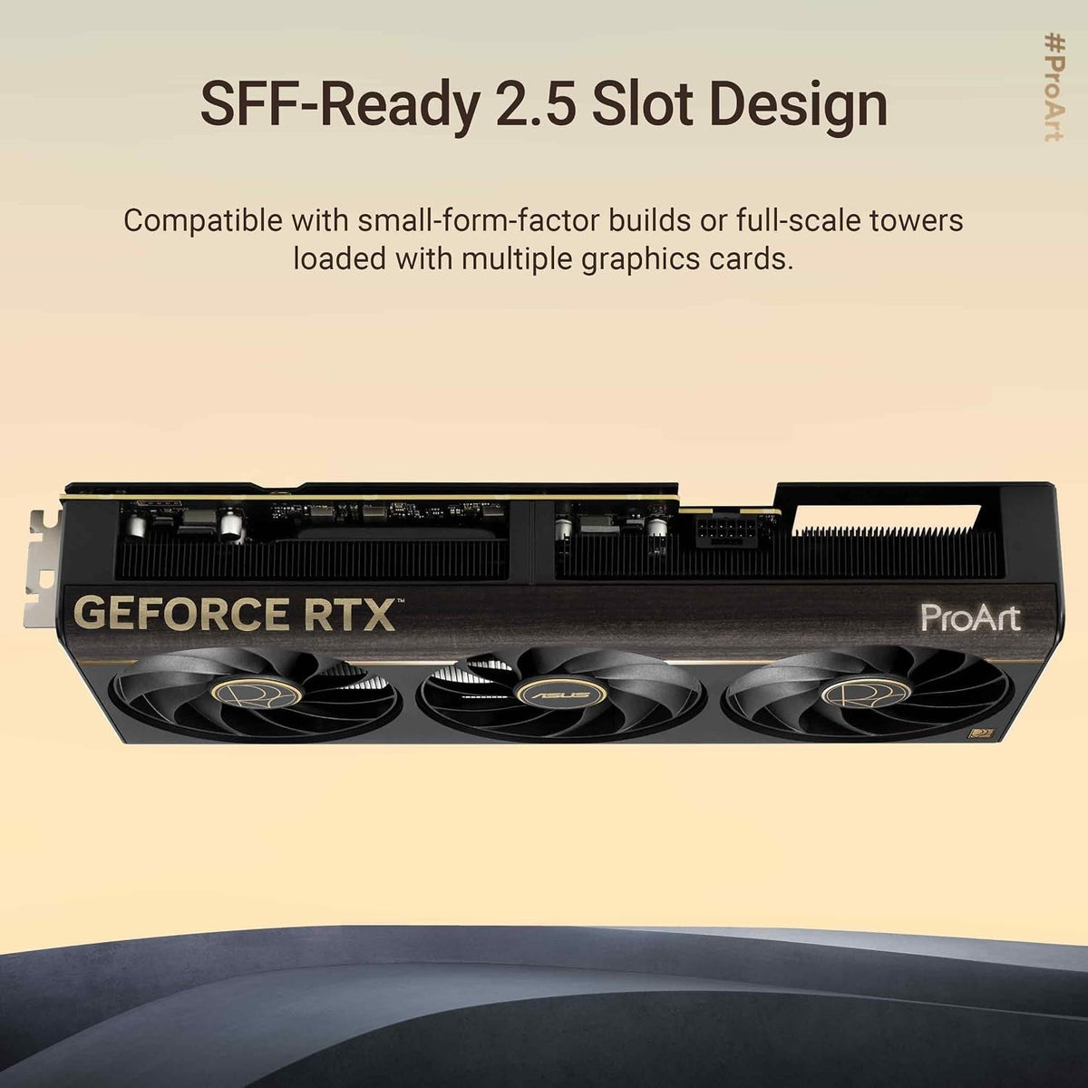 ASUS ProArt GeForce RTX 5080 OC Edition Graphics Card - 16GB GDDR7 with USB Type-C & Vapor Chamber Cooling - PROART-RTX5080-O16G