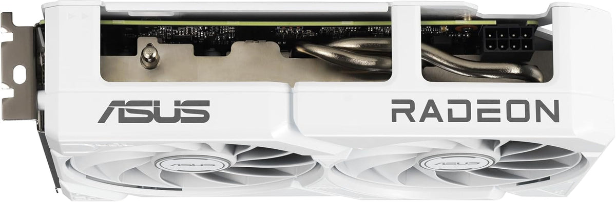 ASUS Dual Radeon RX 9060 XT White Edition Graphics Card - 16GB GDDR6 with Axial-Tech Fans & Dual BIOS - DUAL-RX9060XT-16G-WHITE