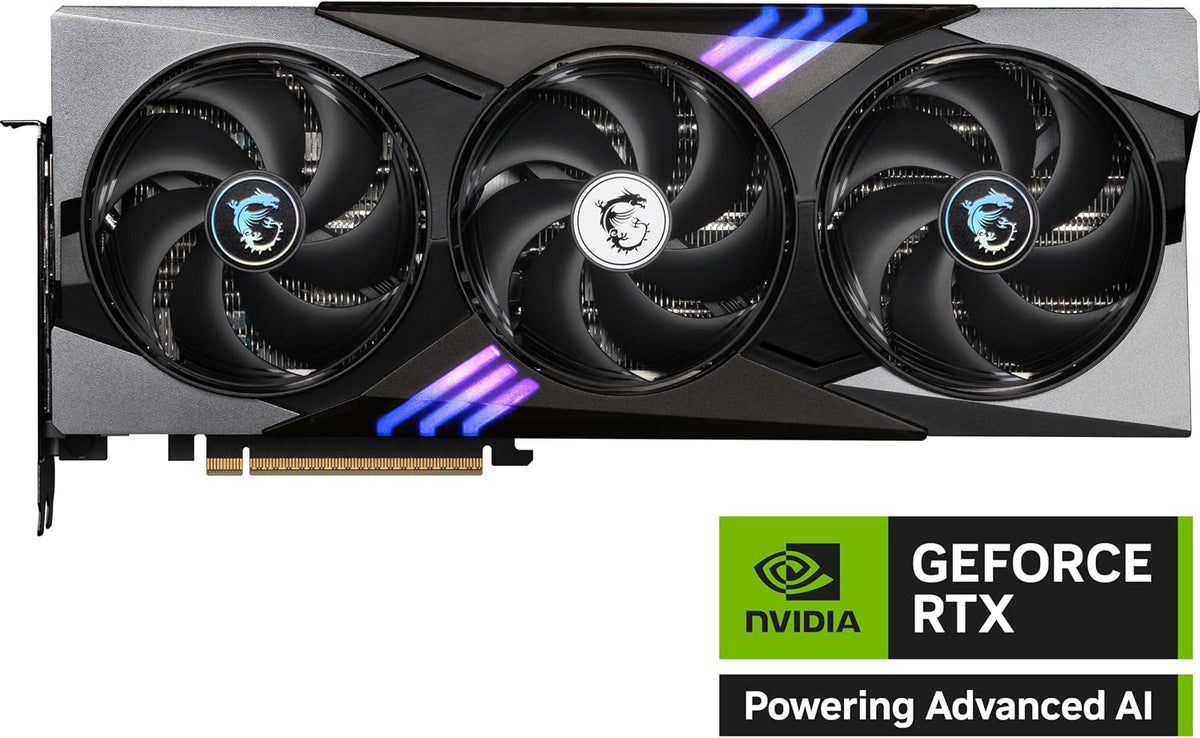 MSI GeForce RTX 5080 16G GAMING TRIO OC Graphics Card - 16GB GDDR7 with TRI FROZR 4 Cooling & Extreme Performance 2715 MHz - V531-005R