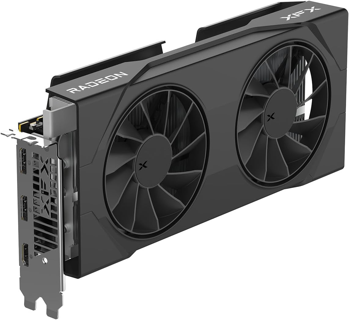 XFX Swift AMD Radeon RX 9060 XT OC Gaming Edition Graphics Card - 16GB GDDR6 with Dual Fan Cooling - RX-96TSW16BQ