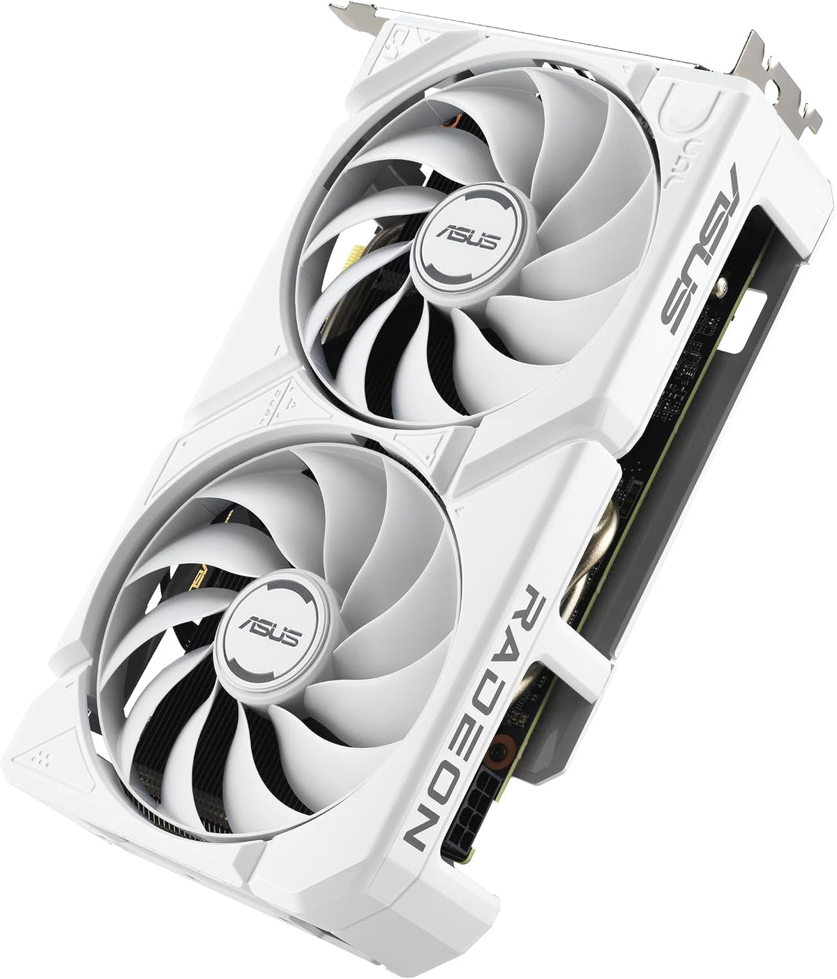 ASUS Dual Radeon RX 9060 XT White Edition Graphics Card - 16GB GDDR6 with Axial-Tech Fans & Dual BIOS - DUAL-RX9060XT-16G-WHITE