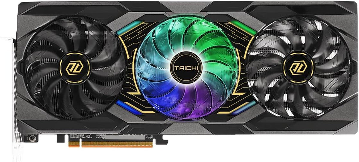 ASRock Radeon RX 9070 XT Taichi 16GB OC Graphics Card - RDNA 4, 3100MHz Boost, 16GB GDDR6, Taichi 3X Cooling, Dual BIOS - RX9070XT TC 16GO