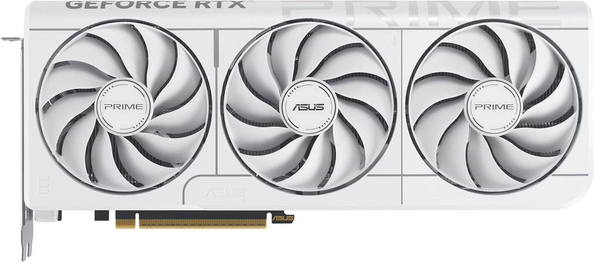 ASUS Prime GeForce RTX 5070 White OC Edition Graphics Card - 12GB GDDR7 with SFF-Ready Design & Axial-Tech Fans - PRIME-RTX5070-O12G-WHITE