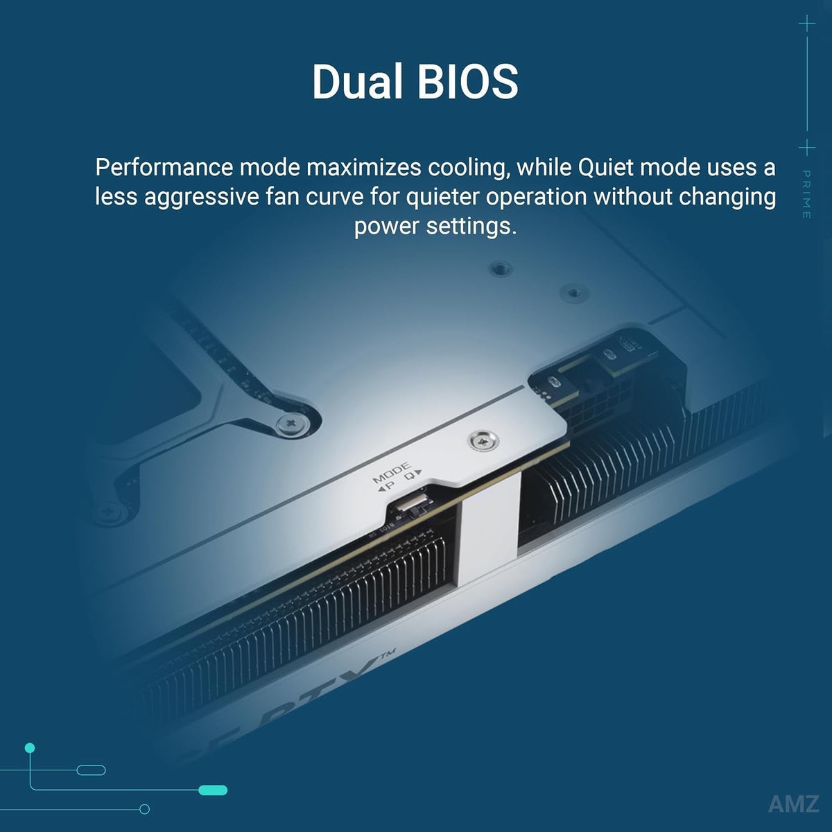 ASUS Prime GeForce RTX 5070 White OC Edition Graphics Card - 12GB GDDR7 with SFF-Ready Design & Axial-Tech Fans - PRIME-RTX5070-O12G-WHITE