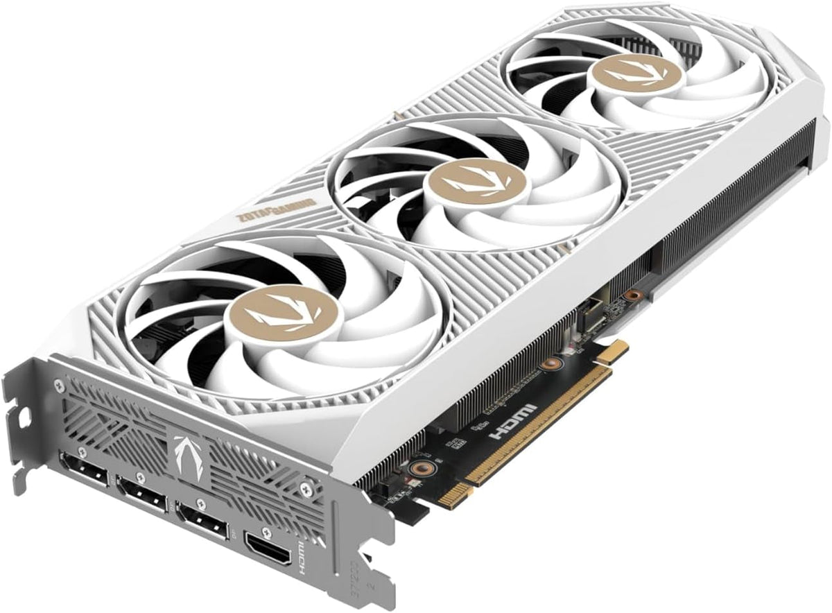 ZOTAC Gaming GeForce RTX 5070 AMP White Edition Graphics Card - 12GB GDDR7 with IceStorm 2.0 Cooling & Spectra RGB - ZT-B50700FQ-10A