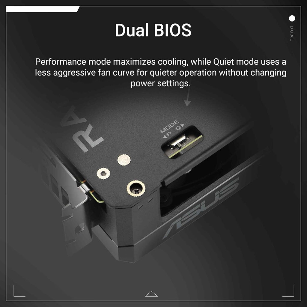 ASUS Dual Radeon RX 9060 XT 16GB GDDR6 Gaming Graphics Card - 16GB GDDR6 with Axial-Tech Fans & Dual BIOS - DUAL-RX9060XT-16G