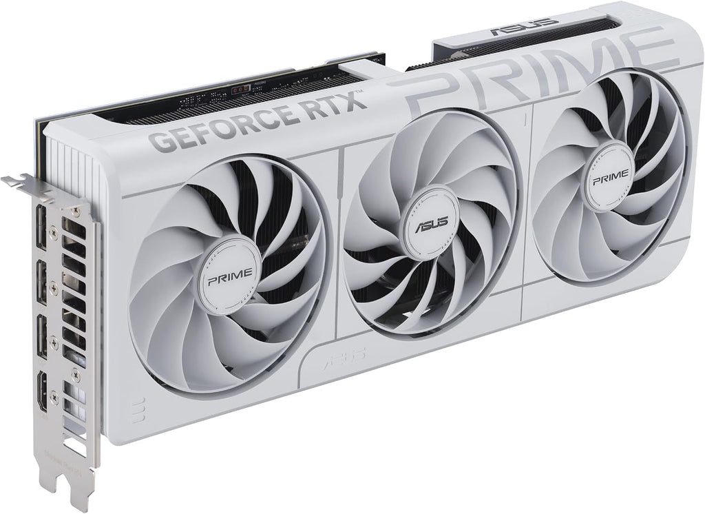 ASUS Prime GeForce RTX 5070 White OC Edition Graphics Card - 12GB GDDR7 with SFF-Ready Design & Axial-Tech Fans - PRIME-RTX5070-O12G-WHITE
