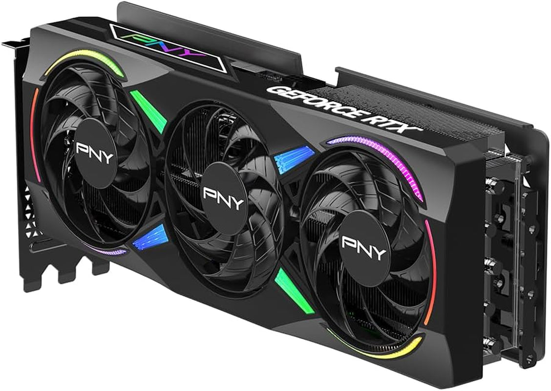 PNY NVIDIA GeForce RTX 5070 Ti Epic-X RGB OC Triple-Fan Graphics Card - 16GB GDDR7 with Vapor Chamber Cooling - VCG5070T16TFXXPB1-O