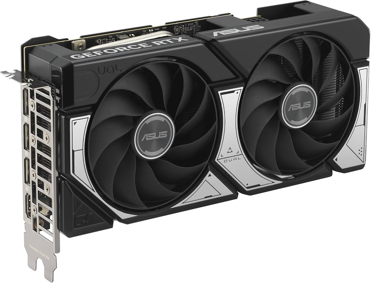 ASUS Dual GeForce RTX 5060 Ti 8GB GDDR7 OC Edition Graphics Card - 8GB GDDR7 with Axial-Tech Fans & Dual BIOS - DUAL-RTX5060TI-O8G